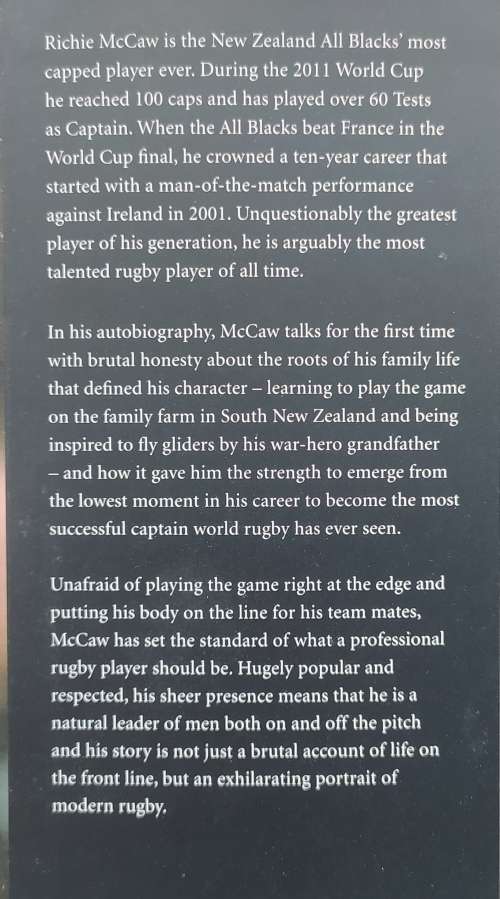 The Real McCaw by Richie McCaw (signed)