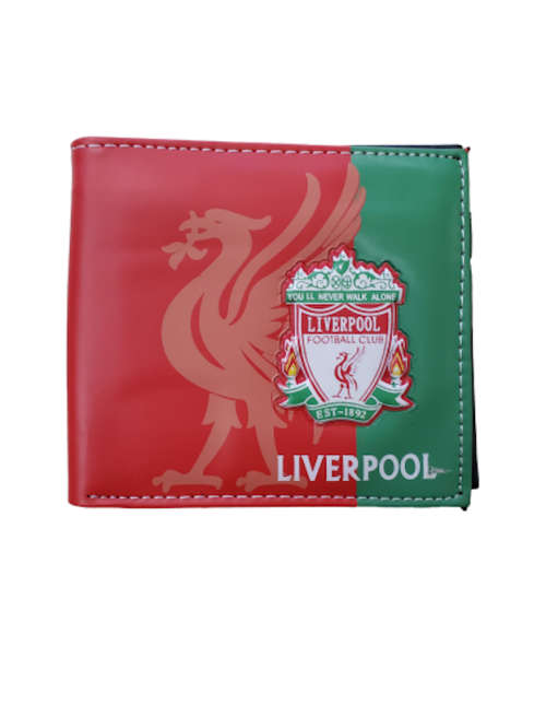 Liverpool Football Club Leather Wallet LFC Wallet with Big Logo Design