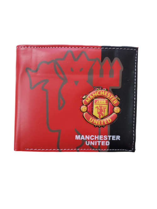 Manchester United Football Club Leather Wallet MUFC   With  Logo Design