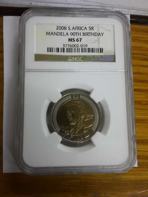 2008 South Africa R5 Mandela 90TH Birthday M67