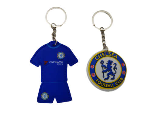Chelsea Fc PVC Keyring Set Kit And Logo Keyring