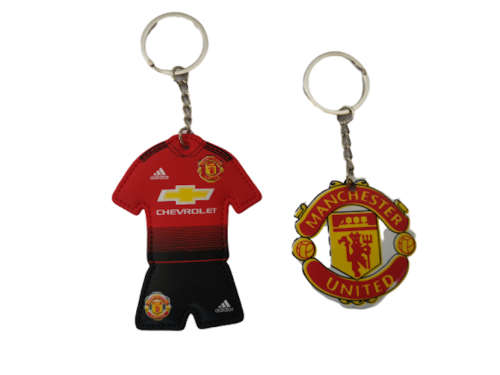 Manchester United FC PVC Keyring Set Kit And Logo Keyring