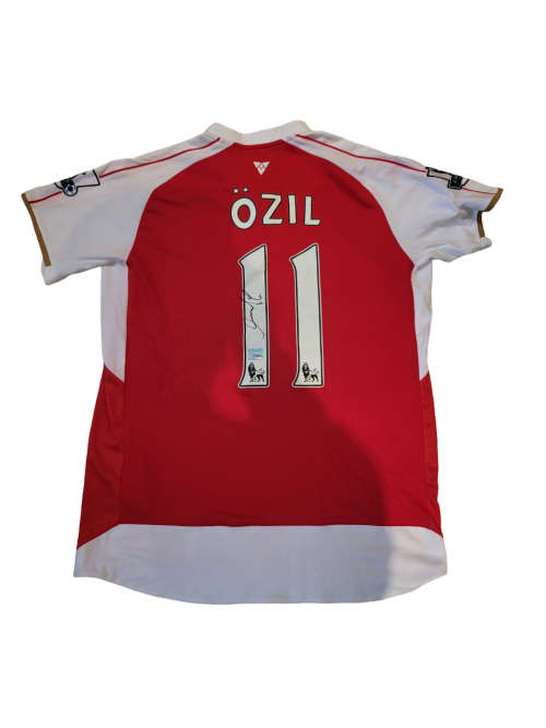 Mesut Ozil Autographed Arsenal 2015/2016 Jersey Hand Signed By Mesut Ozil