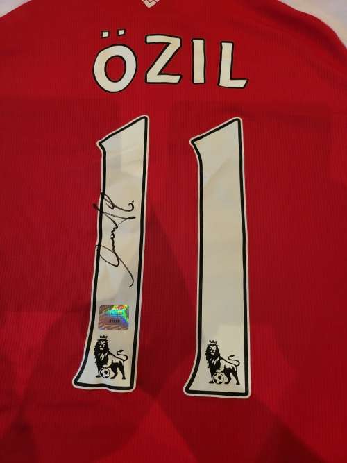 Mesut Ozil Autographed Arsenal 2015/2016 Jersey Hand Signed By Mesut Ozil