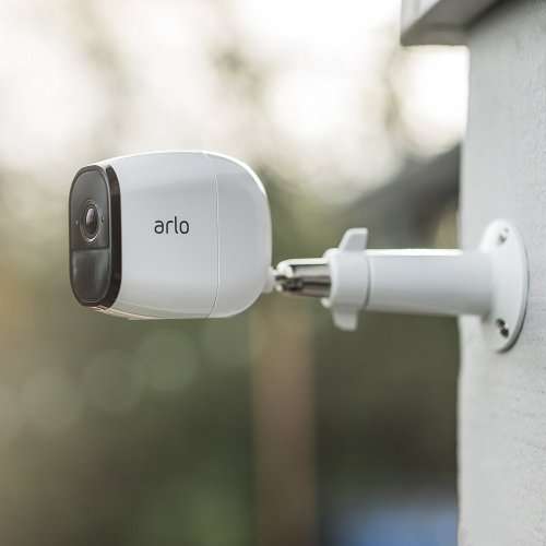 Arlo Pro by NETGEAR Security System with Siren  3 Rechargeable Wire-Free HD Cameras with Audio.