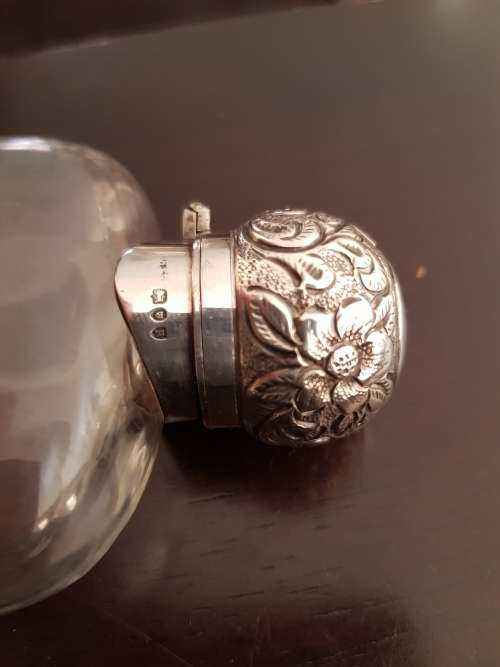 Wow!!! Sir Abe Bailey's bespoke JD&S Silver and Glass Whiskey Flask.