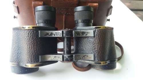 Military SA Union-Ross London "Steplawe"Stereo Prism Binoculars Power-8 Field 8 1/2 -1930's