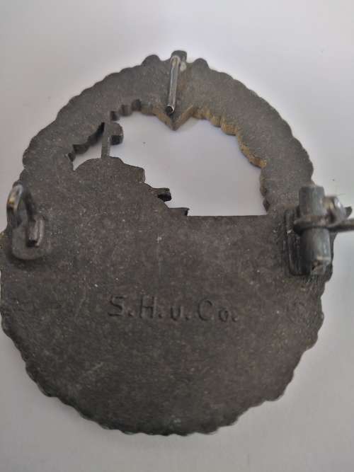 WW2 German Kriegsmarine Destroyer Badge By S.H.u.C.o.