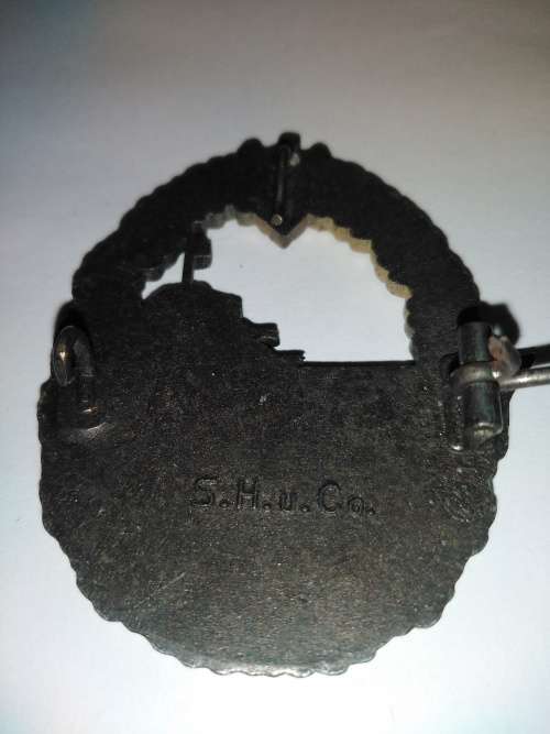 WW2 German Kriegsmarine Destroyer Badge By S.H.u.C.o.