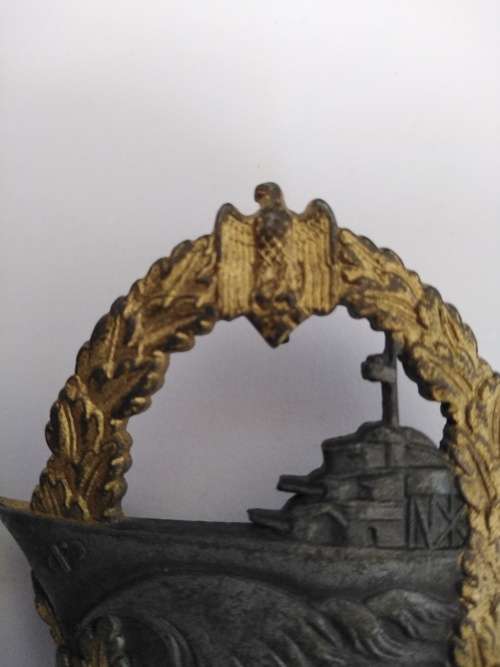 WW2 German Kriegsmarine Destroyer Badge By S.H.u.C.o.