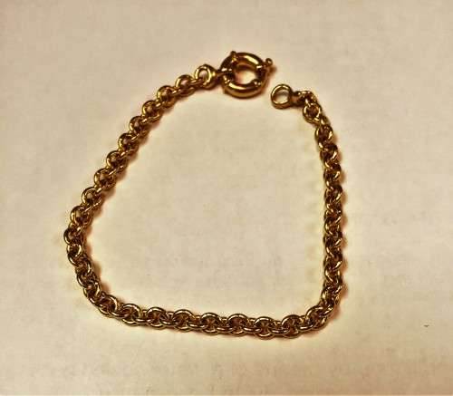 9K solid 9carat  Gold,  Anchor bracelet Cm 21 long