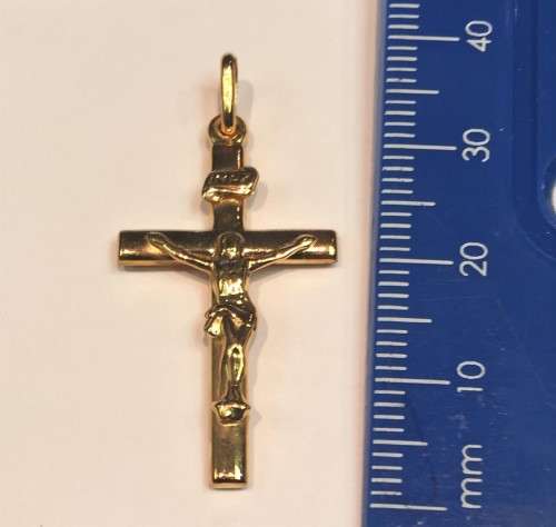 9k solid 9  carat  Gold -Imported Large Crucifix