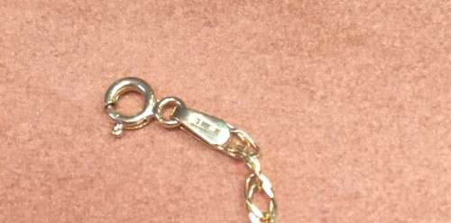 9K solid 9 carat Gold--bracelet- double curb -Cm19 long