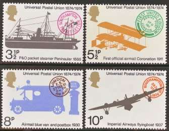 Great Britain commemorative stamp-  Year 1974 complete  unmounted  set . Mint Never Hinged