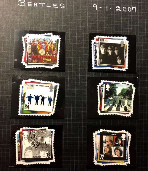 Great Britain commemorative stamp-  Year 2007- complete  unmounted mint set . The Beatles  6 val