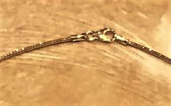 9K/ 9  carat solid Gold, Facetted round flexi snake, imported  Necklace , cm 45 Long