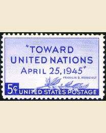 United States of  America ,year 1945-Unmounted Mint commemorative stamp MNH  - Superb  condition