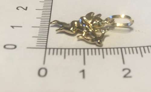 9K solid  9 carat Gold- stunning imported charm - Cupid