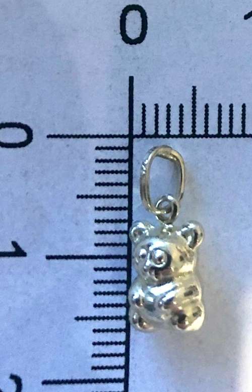 9K solid  9 carat yellow Gold- stunning imported charm -  teddy bear