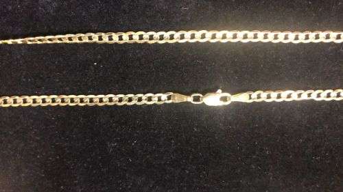9K   9carat solid Gold - Gents Necklace 65 cm. long
