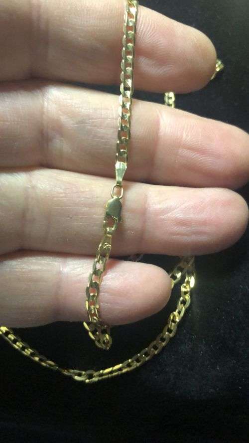 9K   9carat solid Gold - Gents Necklace 65 cm. long