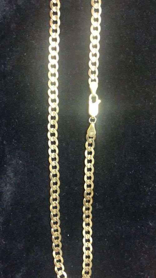 9K   9carat solid Gold - Gents Necklace 65 cm. long
