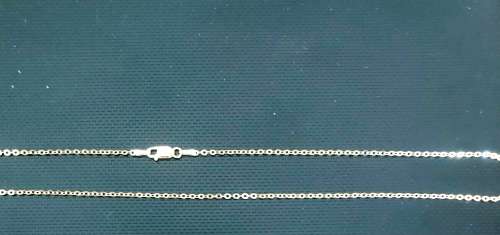 9  carat - Imported fine flat Round Links  Anchor  links, gold necklace ---  cm 42----clearance item