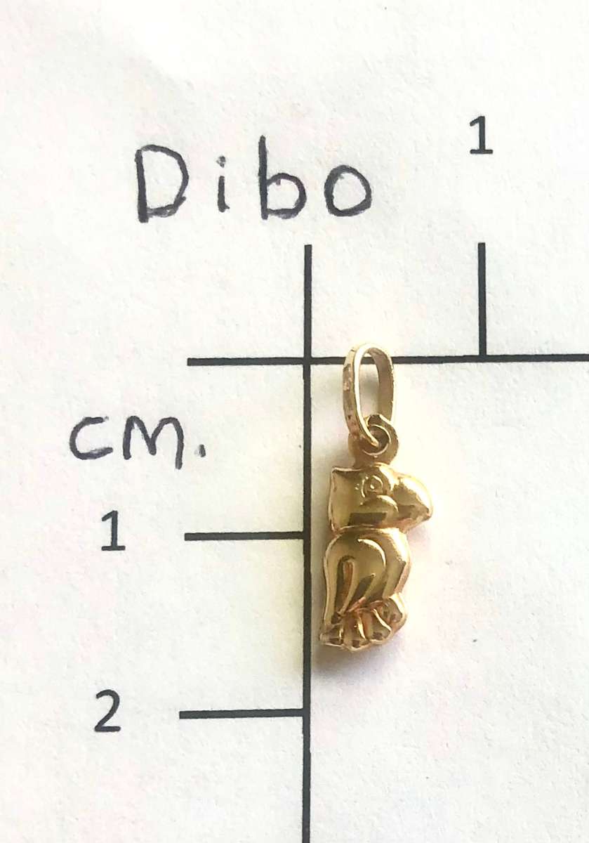 9K solid  9 carat yellow  Gold , stunning imported charm -small parrot
