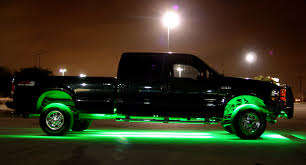 Green waterproof LED lights for Vehicles 24cm