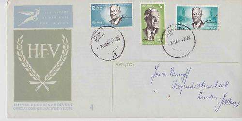 1966 HF Verwoerd Commemorative envelope