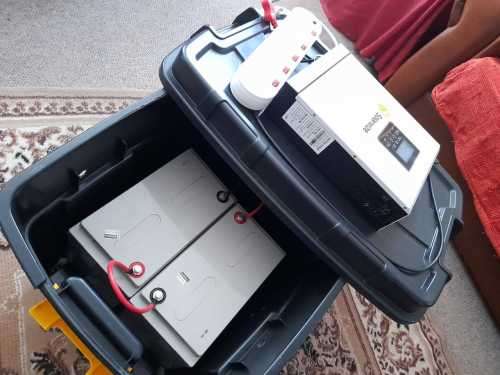 Inverter Kit: 3000W Inverter + 2 x 100AH Batteries in HD Container