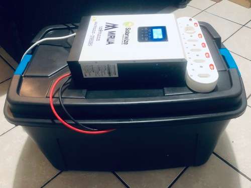 Inverter Kit: 3000W Inverter + 2 x 100AH Batteries in HD Container