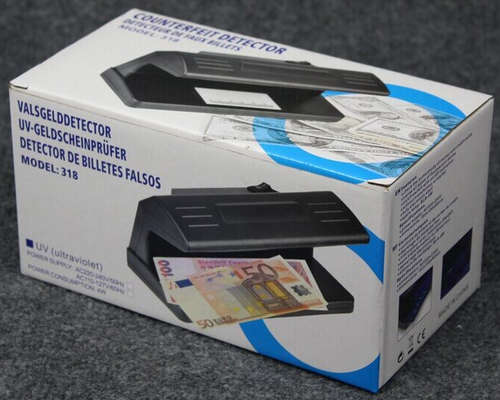 Money Counterfeit Detector with UV Blue Light 220v Handheld
