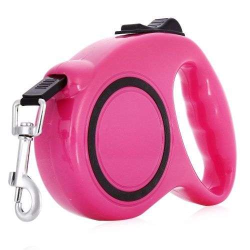 5m One-handed Lock Retractable Pet Leash Walking Dog Lead