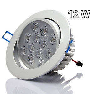 LED Downlight 12W complete with fitting and led power supply