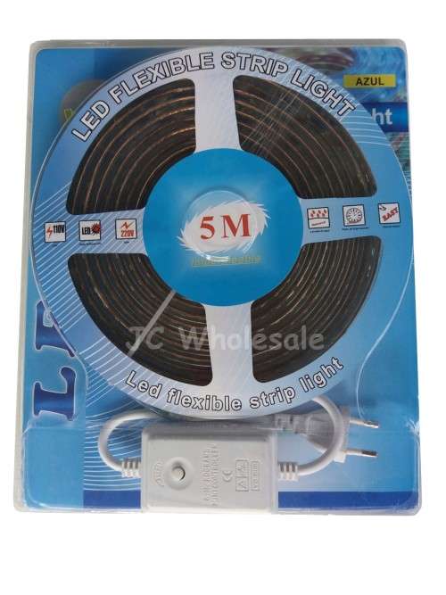 Double LED Flexible Strip Lights multicolour RGB with power supply waterproof flashing functions