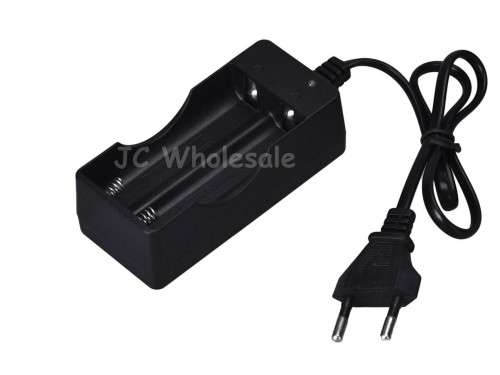 AC 110V 220V Dual Charger for 18650 3.7V Rechargeable Li-Ion Battery EU Plug