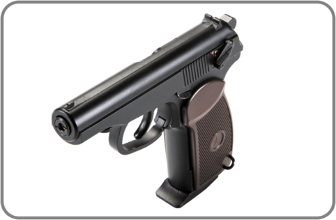 BRAND NEW MAKAROV KMB-44 BLOWBACK CO2 GAS GUN-LOOKS AND FEEL LIKE THE REAL THING
