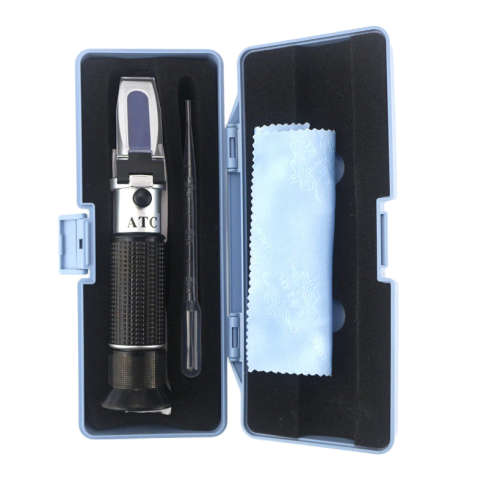 Brix Refractometer Optical Sugar Food Beverages ATC Content Meter 0~32%
