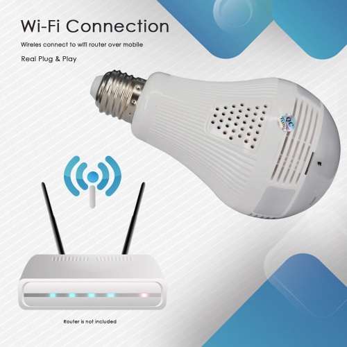 Wireless WiFi Panorama Camera Bulb