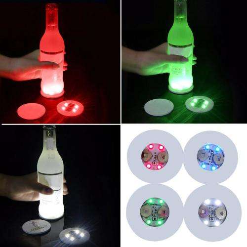 Mini LED Glow Coaster Mat White light