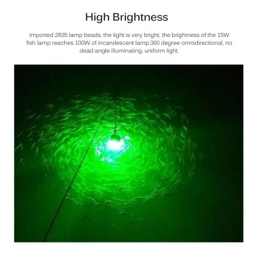 Fishing Underwater Green LED Light with 4.9m cord