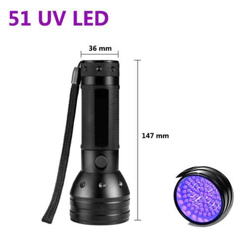 UV 51 LED Purple Torch Light