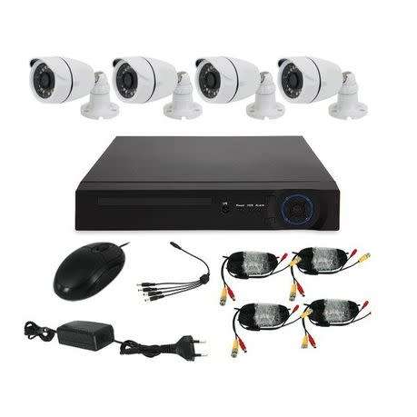 AHD 4 Channel Security Surveillance System With Internet & Phone Viewing
