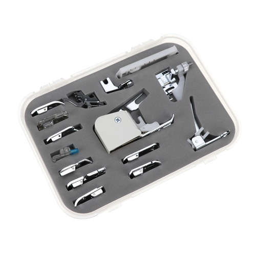 15pcs Multifunction Domestic Sewing Machine Presser Walking Foot Kit