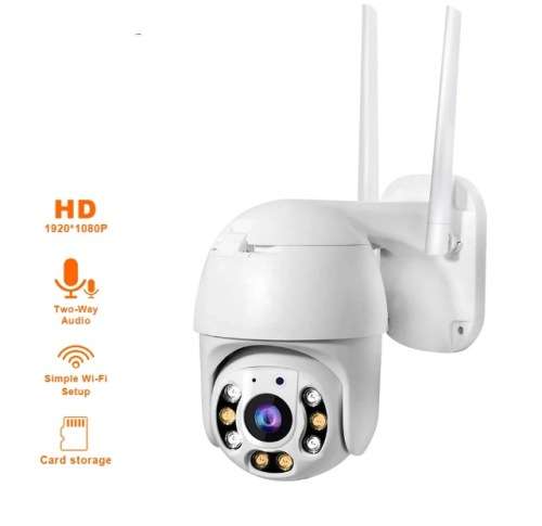 1080P PTZ Wifi Auto Tracking Motion Wireless Outdoor Security Camera with ICSEE App