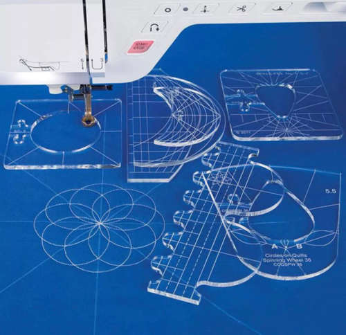 6pcs Quilting Ruler Template Set