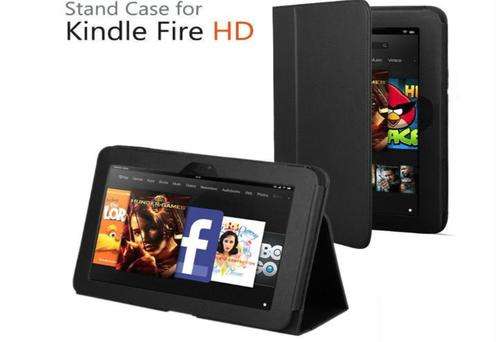 AMAZON KINDLE FIRE HD 7 PU LEATHER CASE COVER + FREE SILVER STYLUS PEN