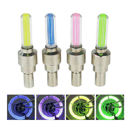 Bike Bicycle Accessories LED Wheel Lights Valve Lamp Valve Core Light