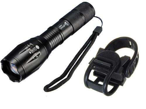 Ultrafire CREE XM-L T6 1000LM 5 Mode Zoomable LED Flashlight plus Universal Adjustable Bicycle Mount